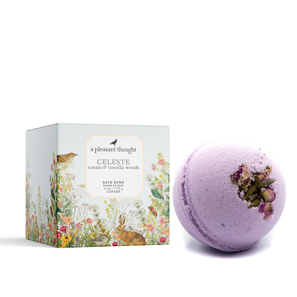 A Pleasant Thought - CELESTE | CASSIS & VANILLA WOODS | BATH BOMB