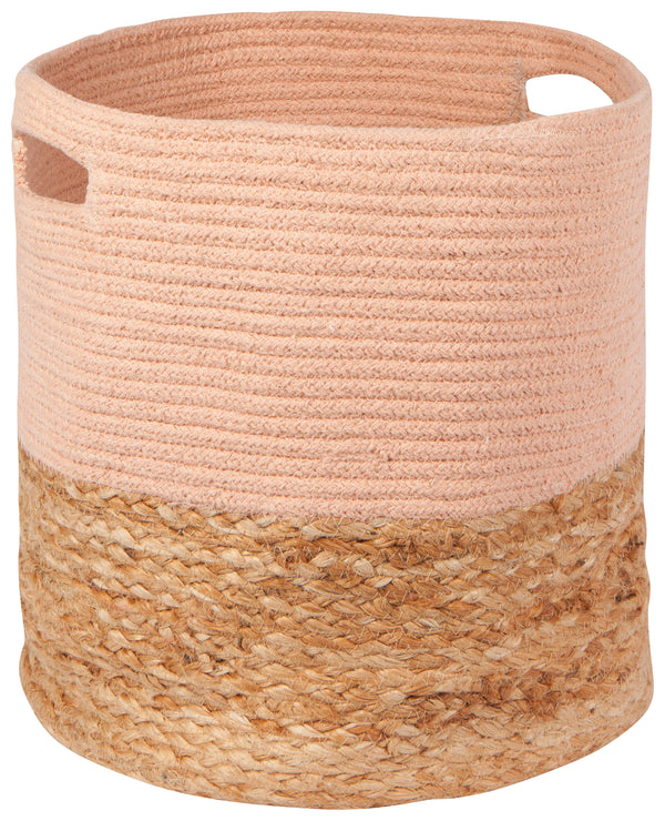 Jute Cotton Block Nectar Basket