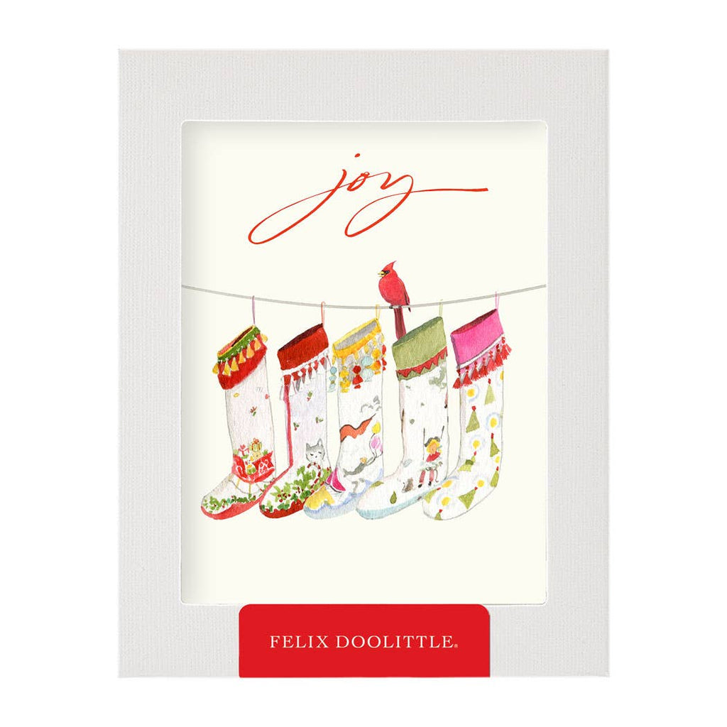 Stockings - Boxed Christmas Cards