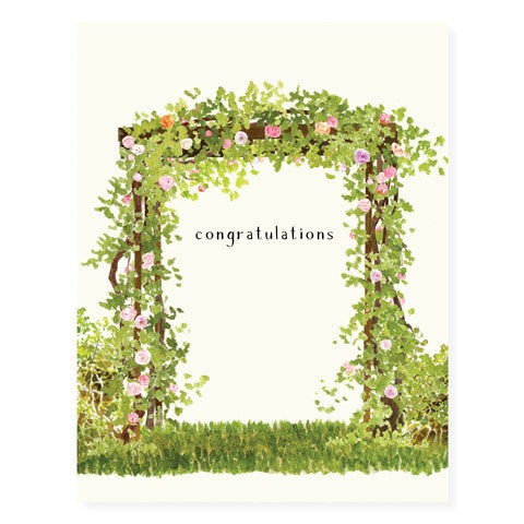 Rose Arbor Congratulations Card