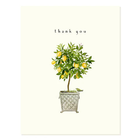 Lemon Topiary Thank You Card