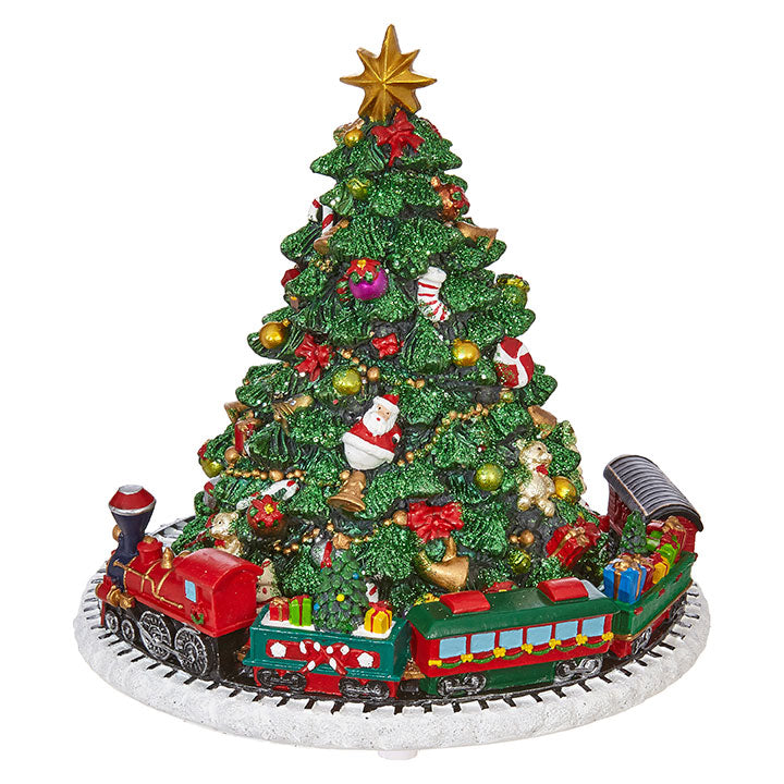Sapin de Noël musical avec train