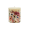 Rosy Rings - Apricot Rose Small Round Botanical Candle