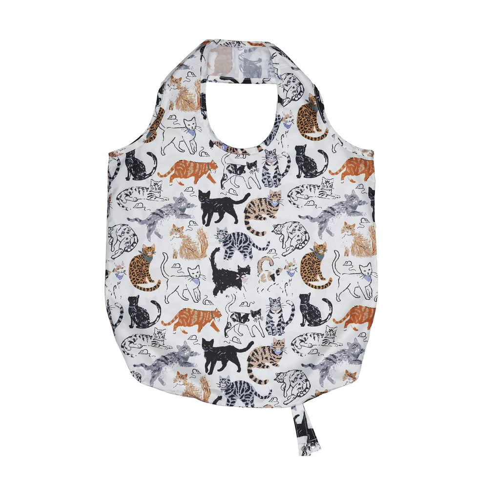 Feline Friends Roll-Up Reusable Bag