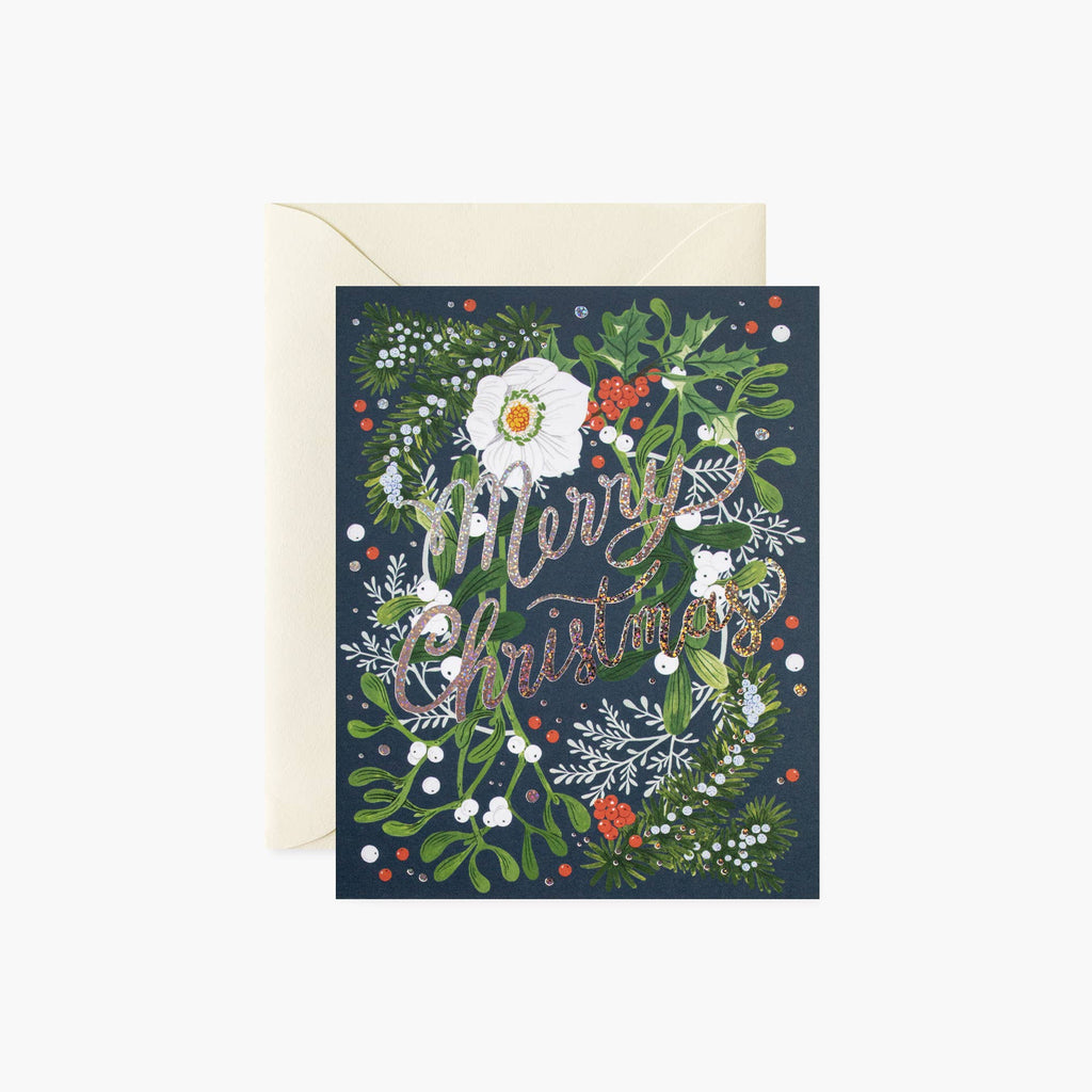 Merry Christmas Wreath Card
