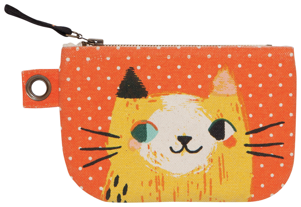 Small Cat Zip Pouch - Belle De Provence