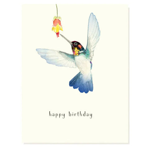 Hummingbird Birthday Card