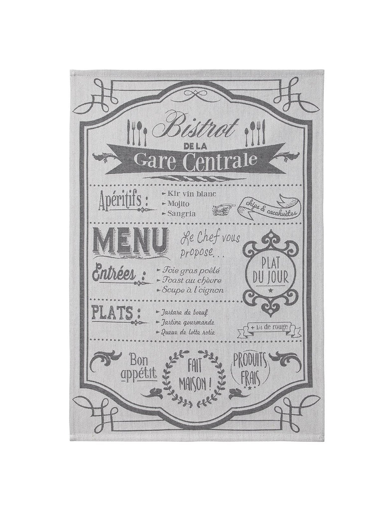 Au Menu Tea Towel - Belle De Provence