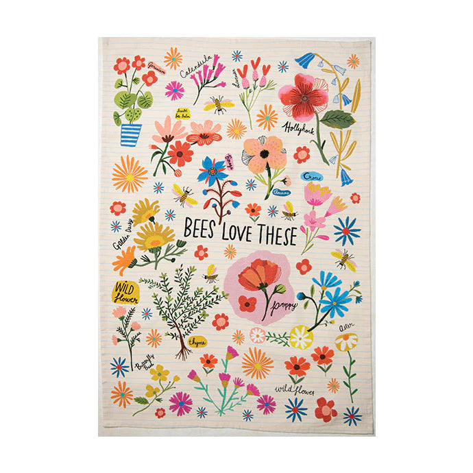 Bees Love These Tea Towel