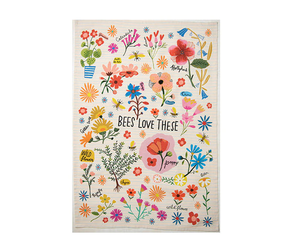 Bees Love These Tea Towel