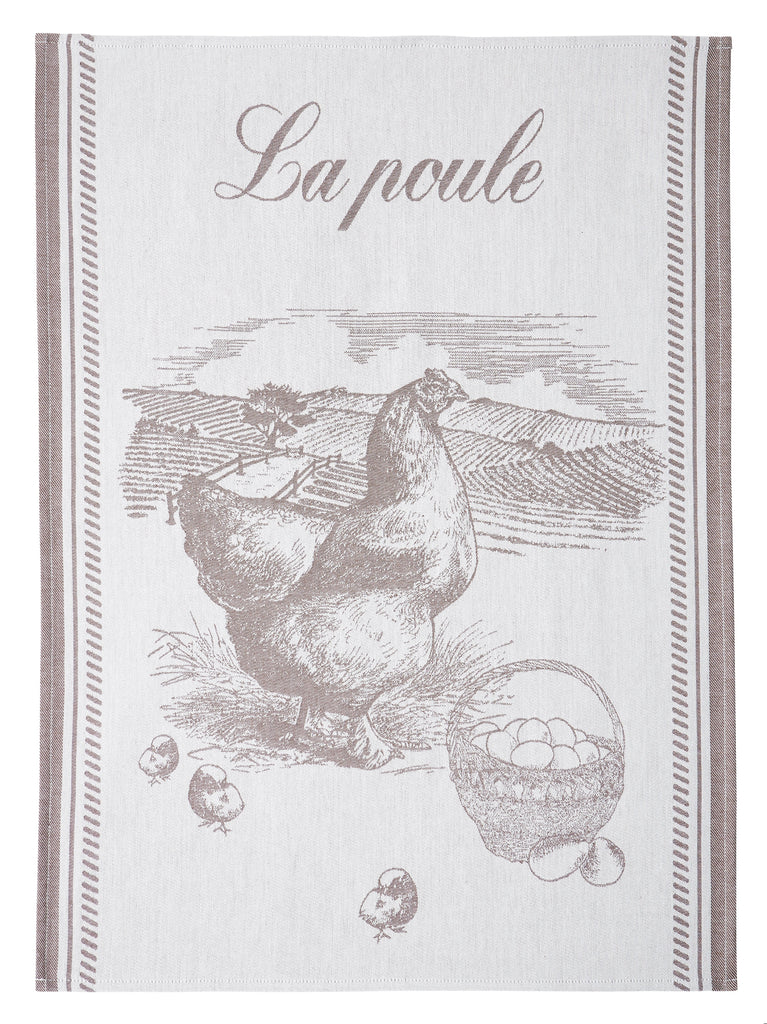 La Poule Tea Towel - Belle De Provence