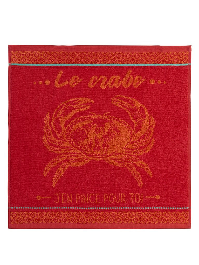 Le Crabe Terry Tea Towel - Belle De Provence