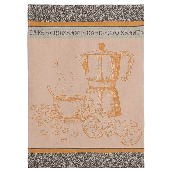 Café Croissant Tea Towel