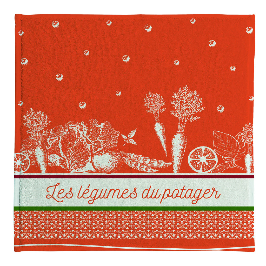 Legumes du Potager Terry Tea Towel - Belle De Provence