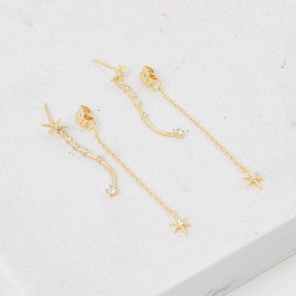 Falling Star Ear Jacket Gold