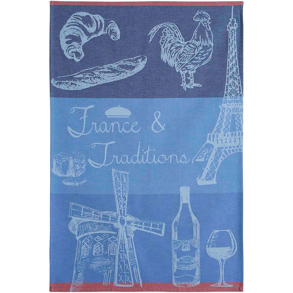 France et Tradition Blue Tea Towel