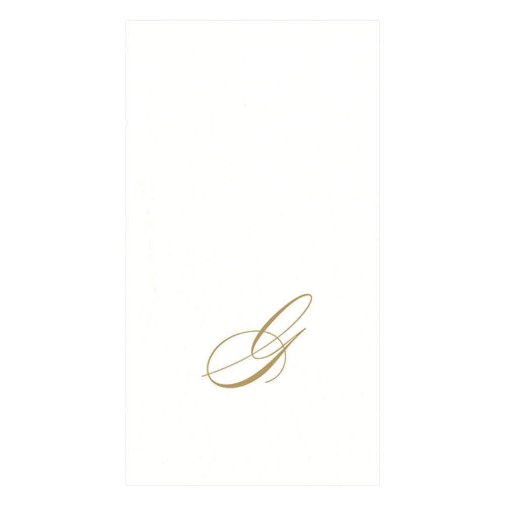 Initial Paper Linen Guest Towel - Belle De Provence