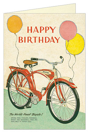 Happy Birthday Bicycle Card
