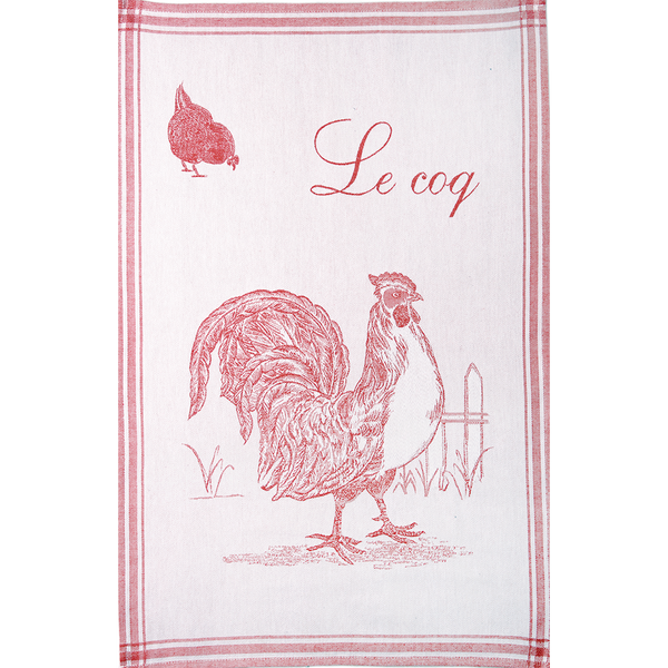 Le Coq Red Tea Towel
