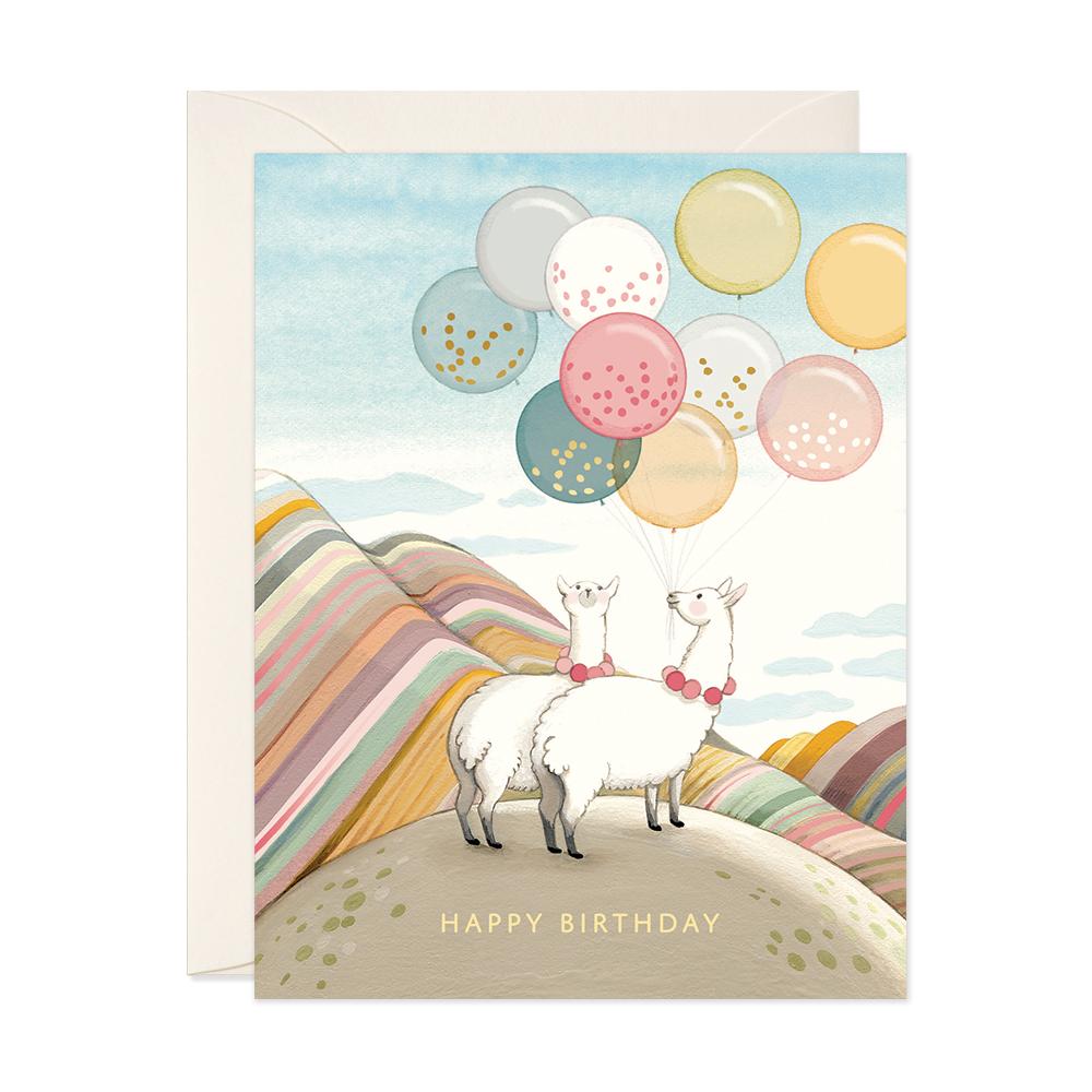Llamas Birthday Card - Belle De Provence