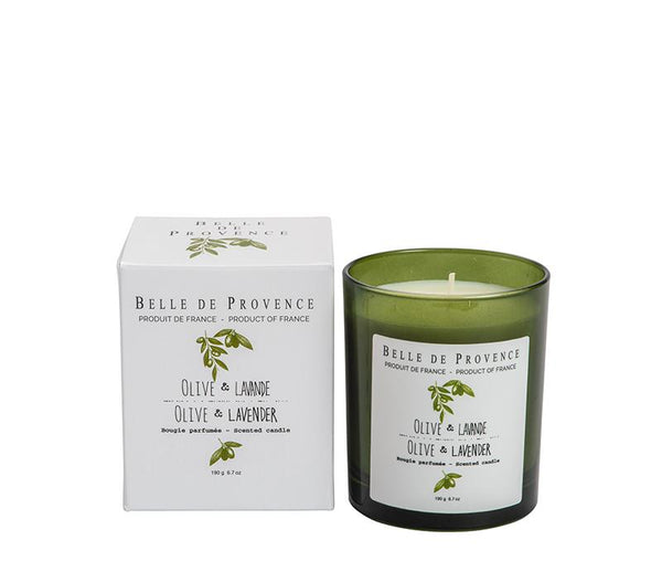 Olive Lavender Scented Candle - Belle De Provence