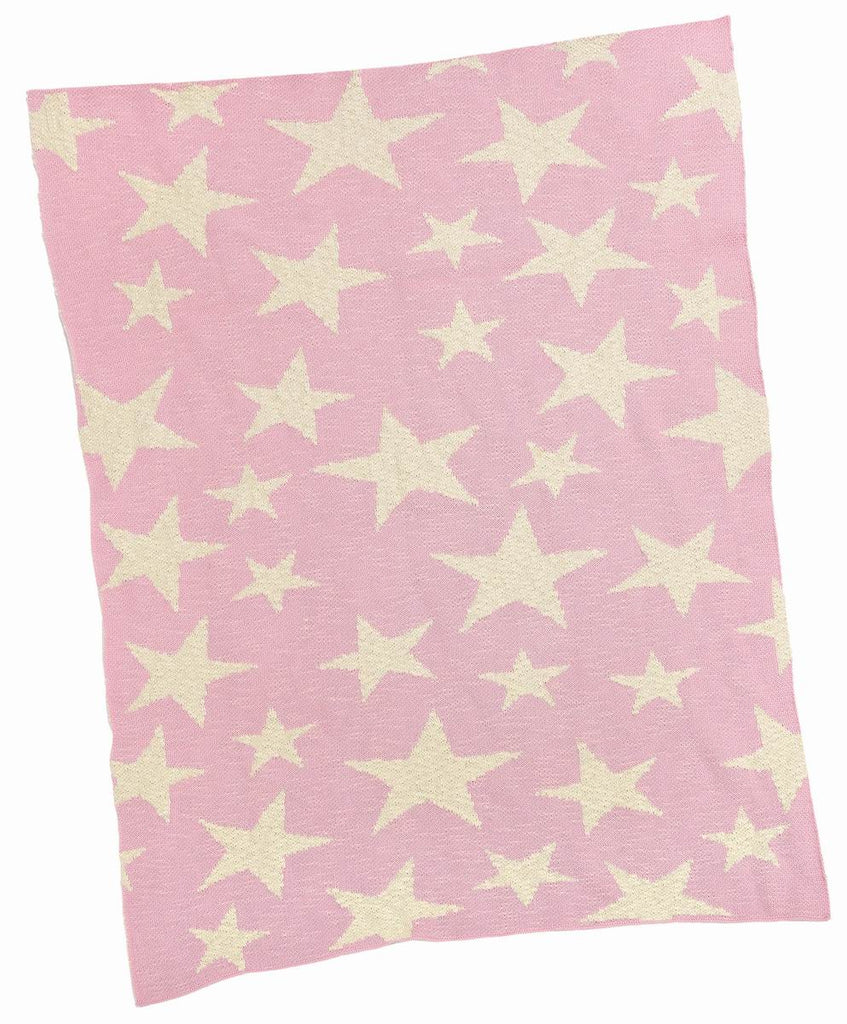 Pink Multi Star Baby Blanket - Belle De Provence