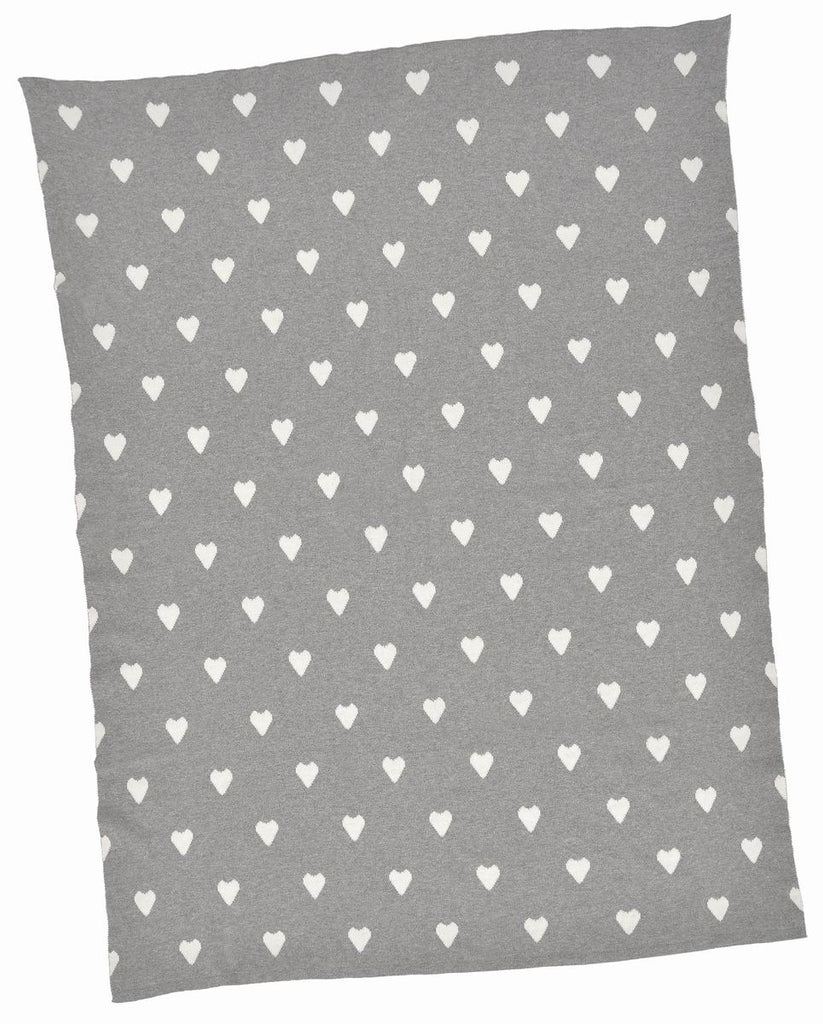 Multi Mini Hearts Baby Blanket - Belle De Provence