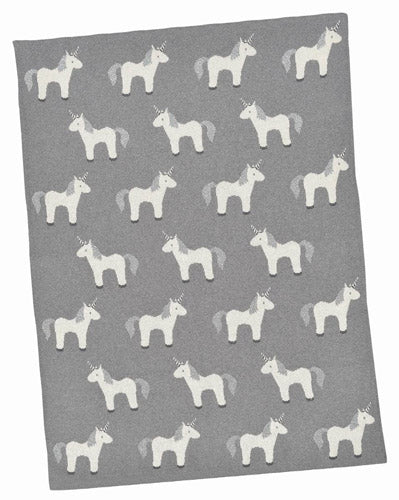 Multi Unicorn Baby Blanket - Belle De Provence