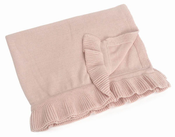 Winona Pink Cotton Baby Blanket - Belle De Provence