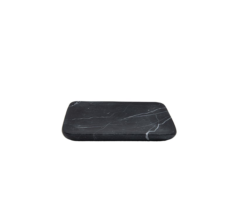 Black Marble Rounded Soap Dish - Belle De Provence