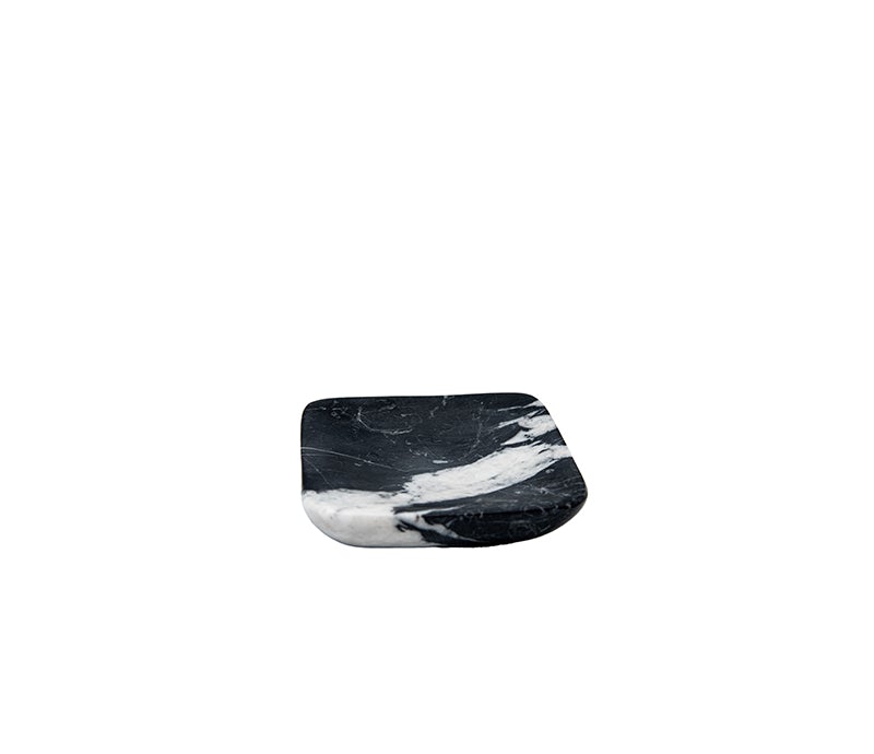 Black Marble Square Soap Dish - Belle De Provence