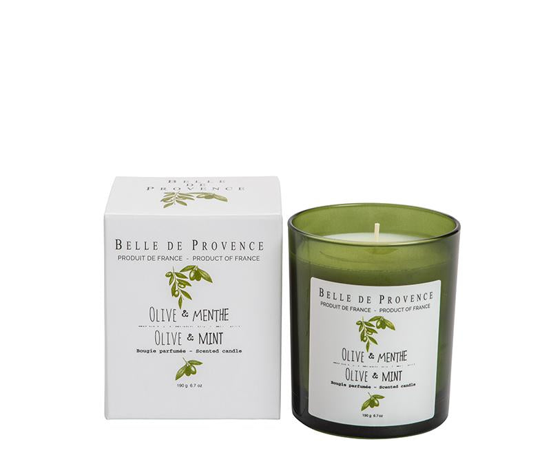 Olive Mint Scented Candle - Belle De Provence
