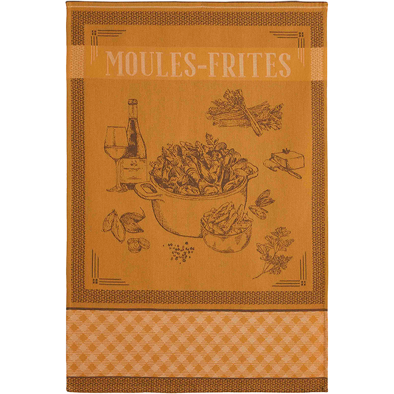 Coucke - Moules Frites Tea Towel