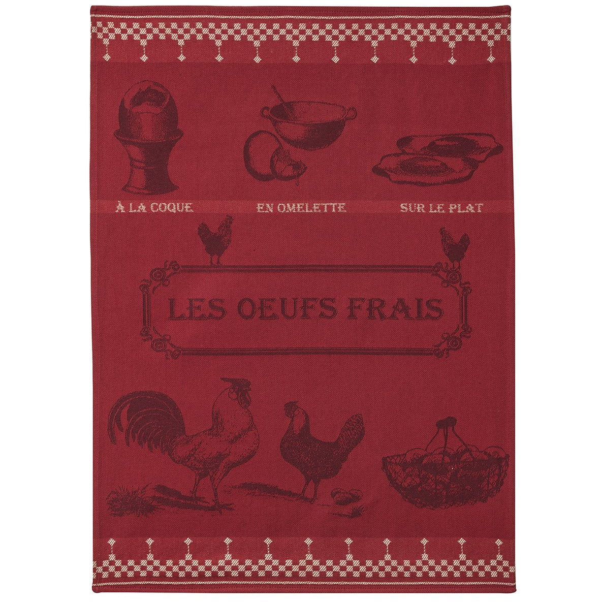 Oeufs Frais Tea Towel - Belle De Provence