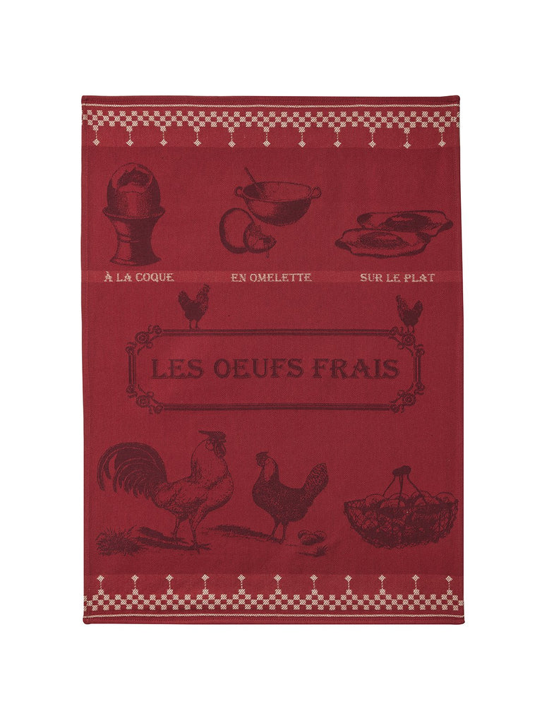 Oeufs Frais Tea Towel - Belle De Provence