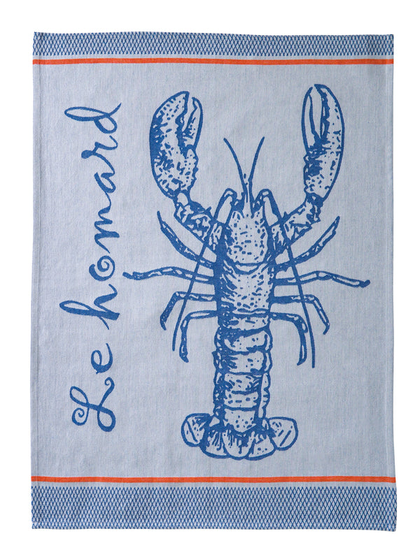 A La Peche PJ Blue Tea Towel - Belle De Provence