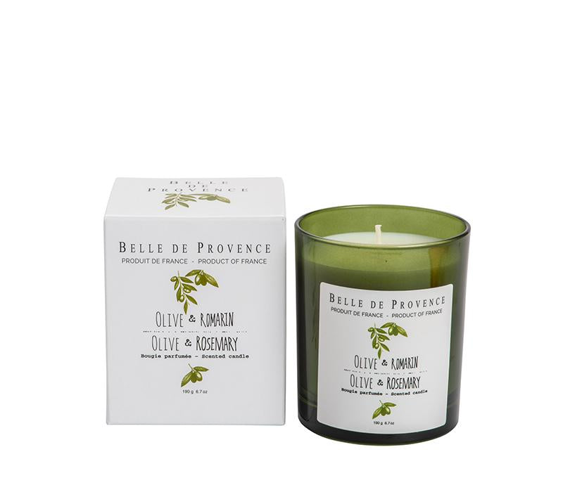 Olive Rosemary Scented Candle - Belle De Provence