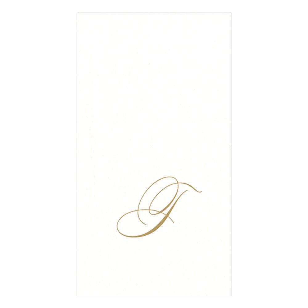 Initial Paper Linen Guest Towel - Belle De Provence