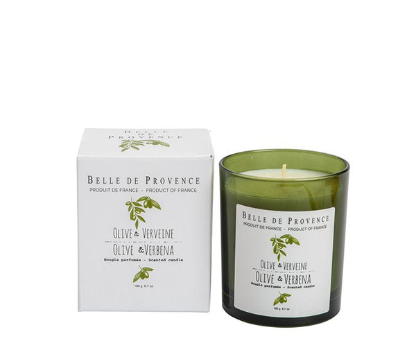 Olive Verbena Scented Candle - Belle De Provence