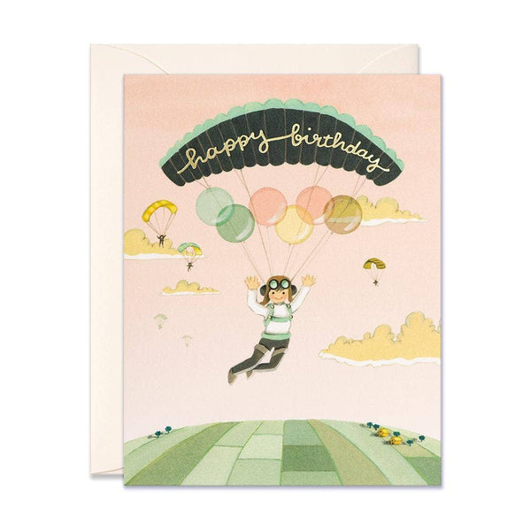 Paraglider Birthday Card