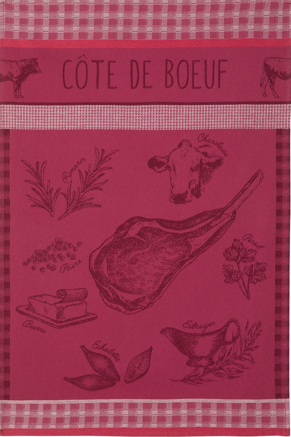 Côte de Boeuf Tea Towel