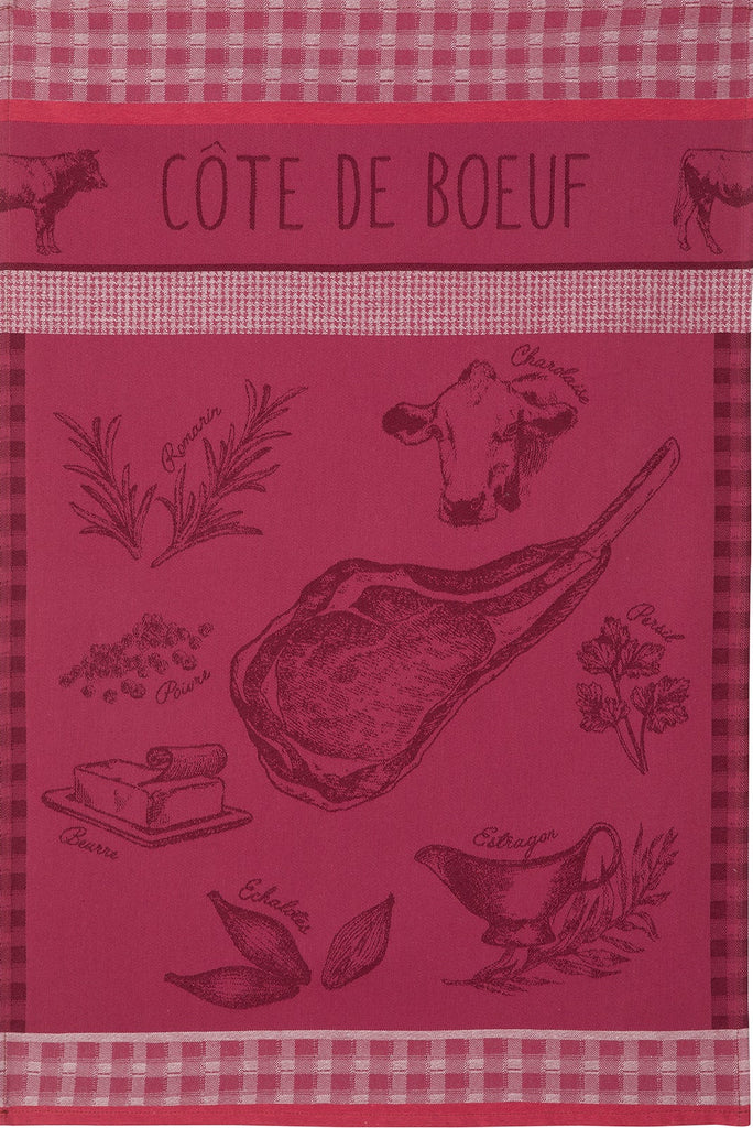 Côte de Boeuf Tea Towel