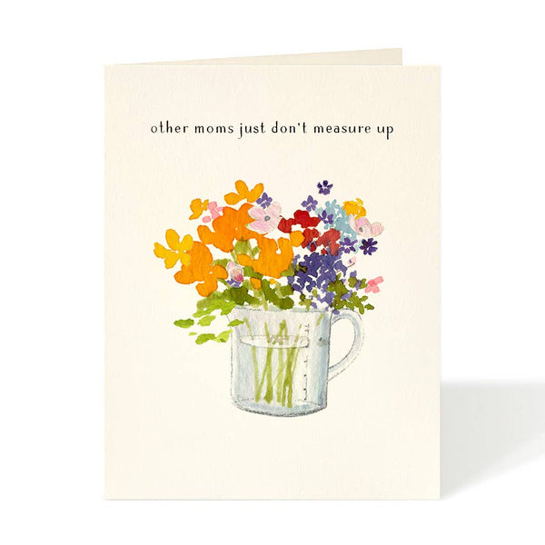 Flowers in Measuring Cup Mother's Day Card