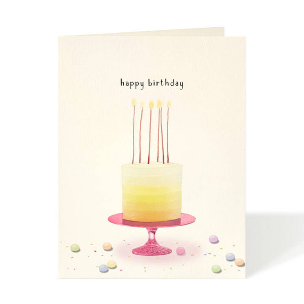 Ombre Cake Birthday Card