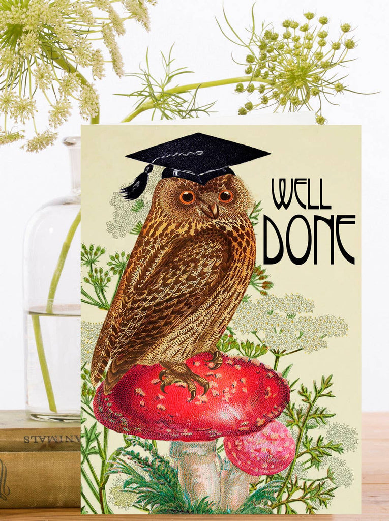 Owl Well Done Card - Belle De Provence
