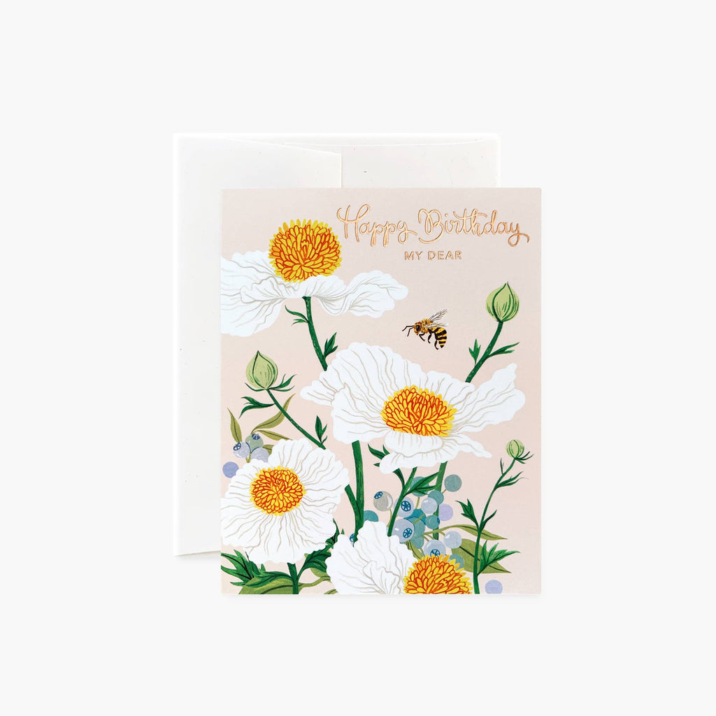 Matilija Poppies Birthday Card
