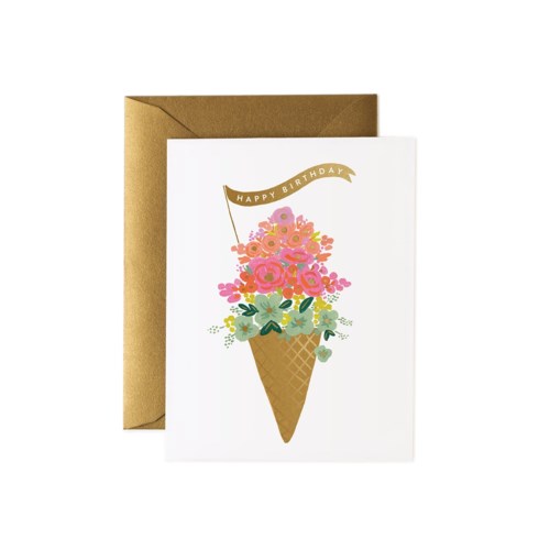 Happy Birthday Ice Cream Card - Belle De Provence