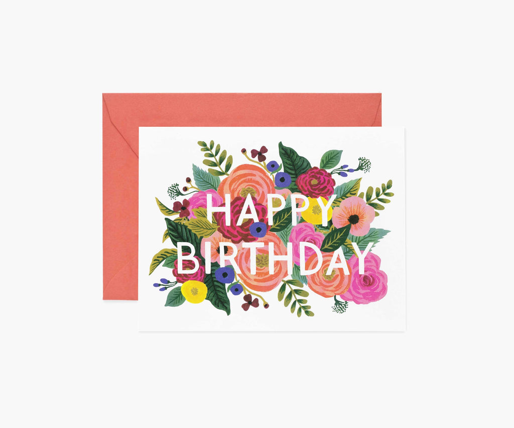 Juliet Rose Birthday Card