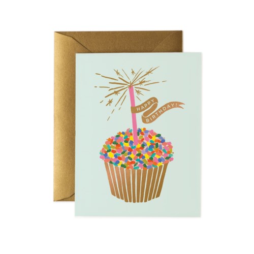 Happy Birthday Cupcake Card - Belle De Provence