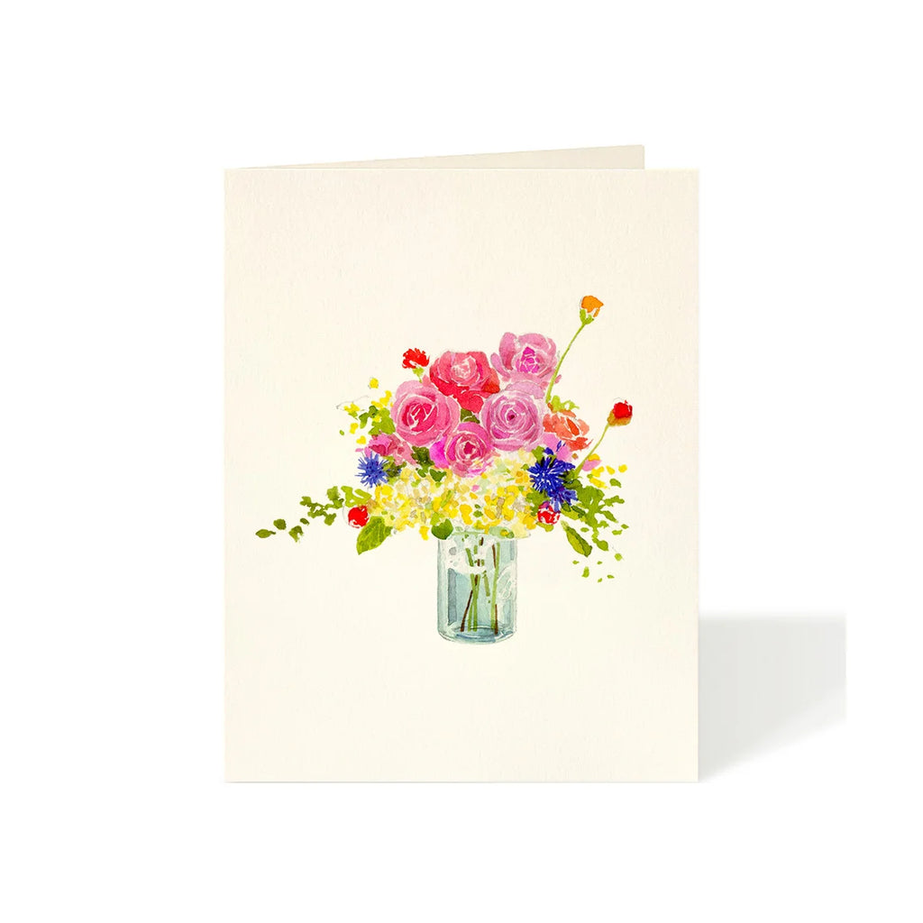 Flowers in Blue Jar Card